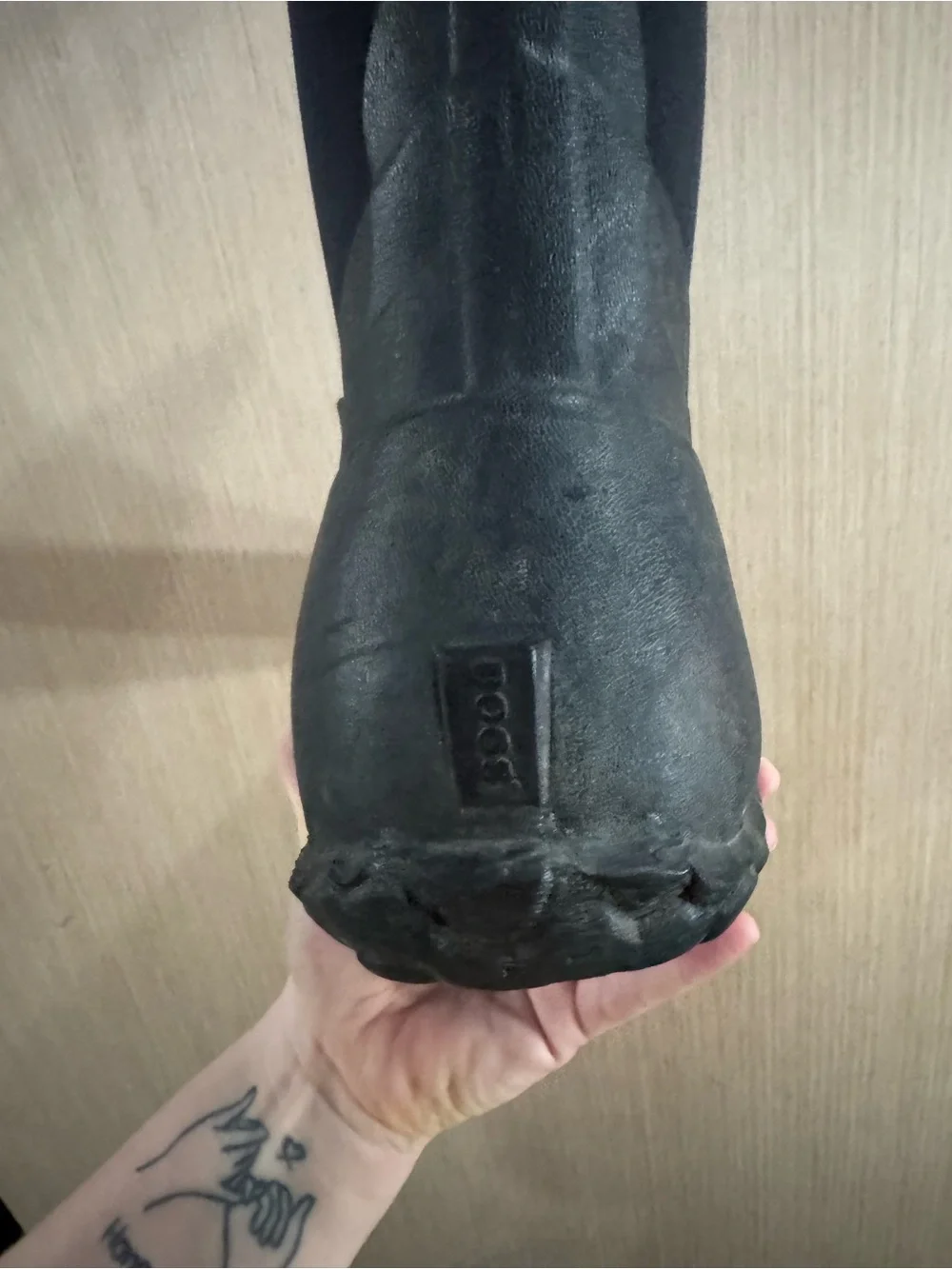 Men’s Bogs Neo Tech All-Black Waterproof Neoprene Rain Boots Size 17